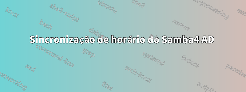 Sincronização de horário do Samba4 AD
