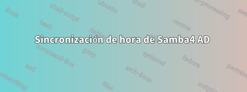 Sincronización de hora de Samba4 AD