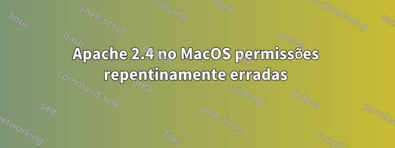 Apache 2.4 no MacOS permissões repentinamente erradas