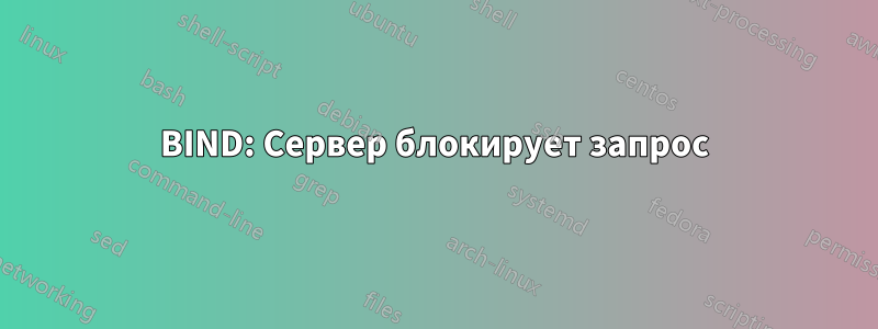 BIND: Сервер блокирует запрос