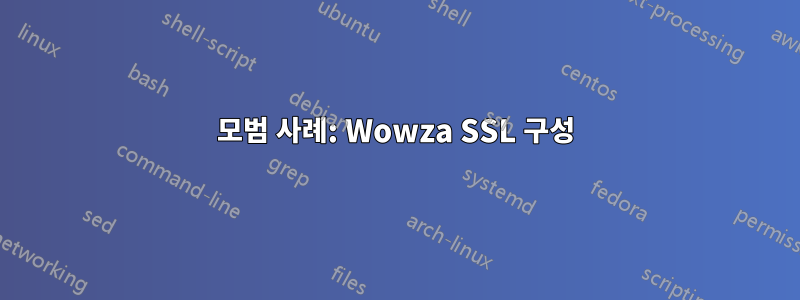 모범 사례: Wowza SSL 구성