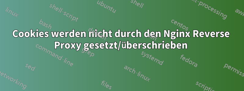 Cookies werden nicht durch den Nginx Reverse Proxy gesetzt/überschrieben