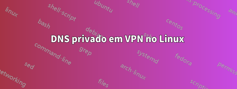 DNS privado em VPN no Linux