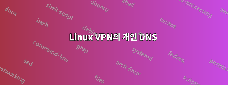 Linux VPN의 개인 DNS