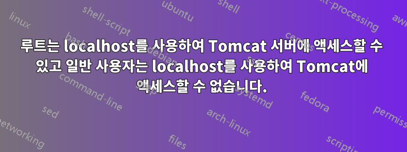 루트는 localhost를 사용하여 Tomcat 서버에 액세스할 수 있고 일반 사용자는 localhost를 사용하여 Tomcat에 액세스할 수 없습니다.