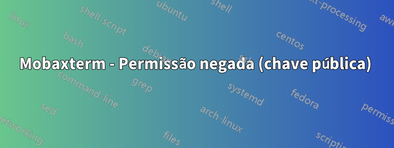 Mobaxterm - Permissão negada (chave pública)