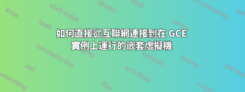 如何直接從互聯網連接到在 GCE 實例上運行的嵌套虛擬機