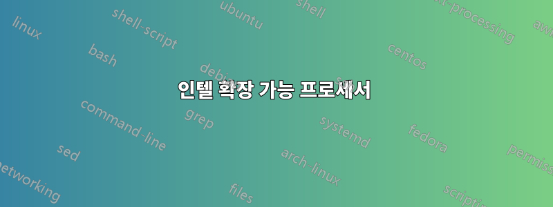 인텔 확장 가능 프로세서