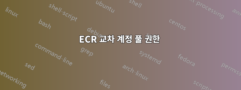 ECR 교차 계정 풀 권한