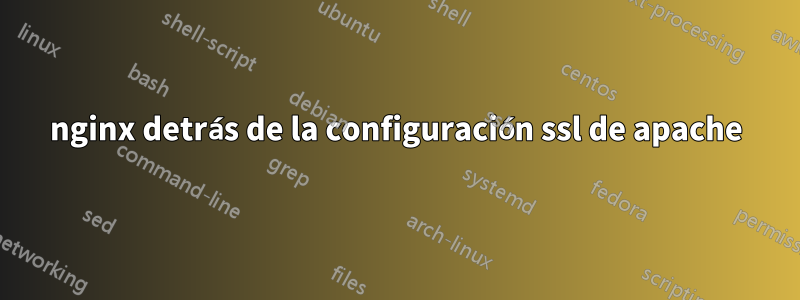 nginx detrás de la configuración ssl de apache