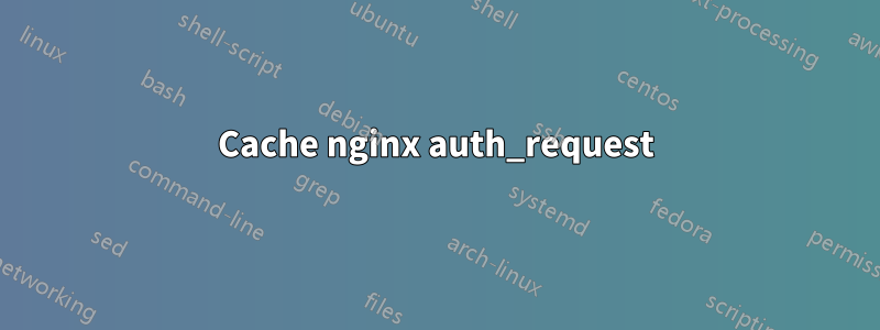 Cache nginx auth_request