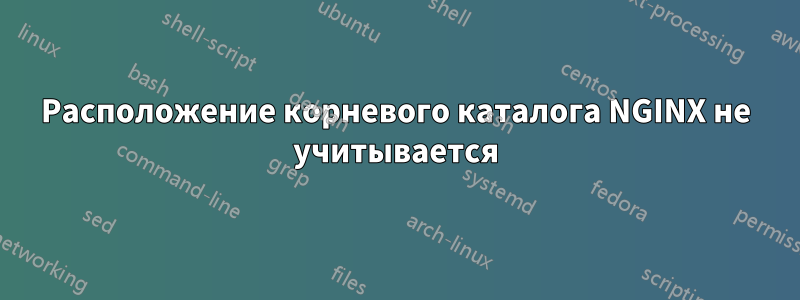 Расположение корневого каталога NGINX не учитывается