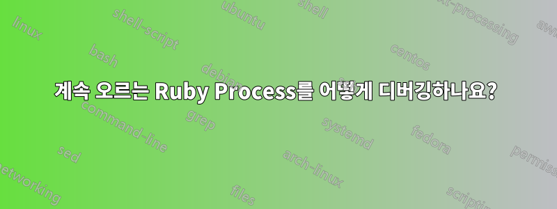 계속 오르는 Ruby Process를 어떻게 디버깅하나요?