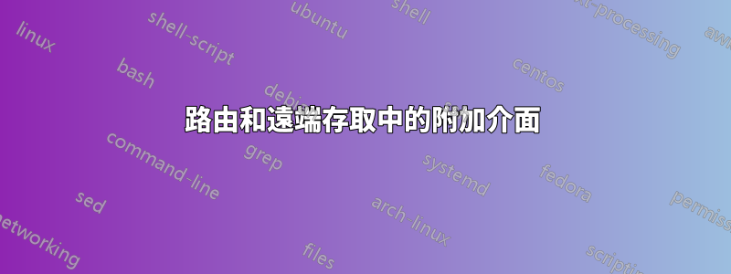 路由和遠端存取中的附加介面