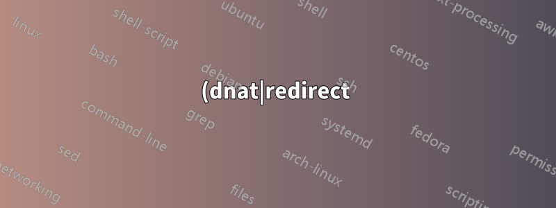 (dnat|redirect) mit Masquerade funktioniert nicht