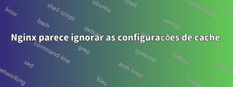 Nginx parece ignorar as configurações de cache