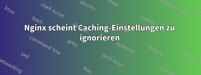 Nginx scheint Caching-Einstellungen zu ignorieren