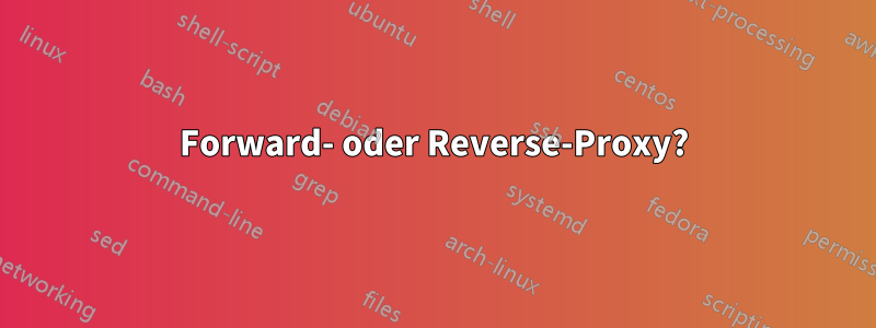 Forward- oder Reverse-Proxy?