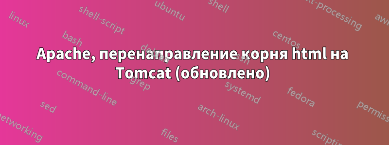 Apache, перенаправление корня html на Tomcat (обновлено)