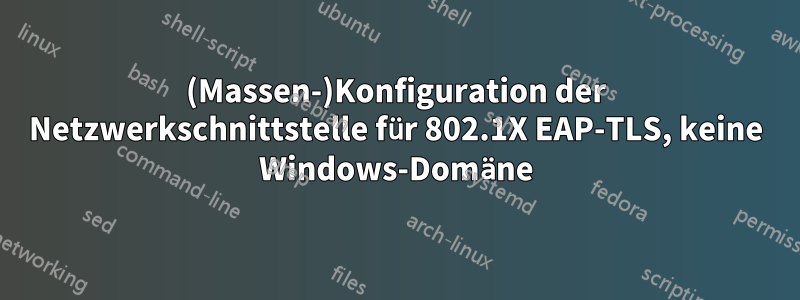 (Massen-)Konfiguration der Netzwerkschnittstelle für 802.1X EAP-TLS, keine Windows-Domäne