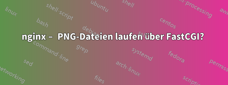 nginx – PNG-Dateien laufen über FastCGI?