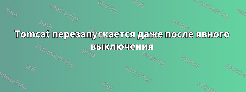 Tomcat перезапускается даже после явного выключения