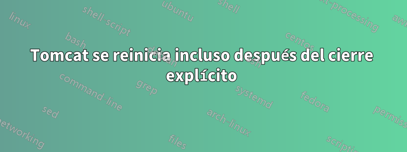 Tomcat se reinicia incluso después del cierre explícito