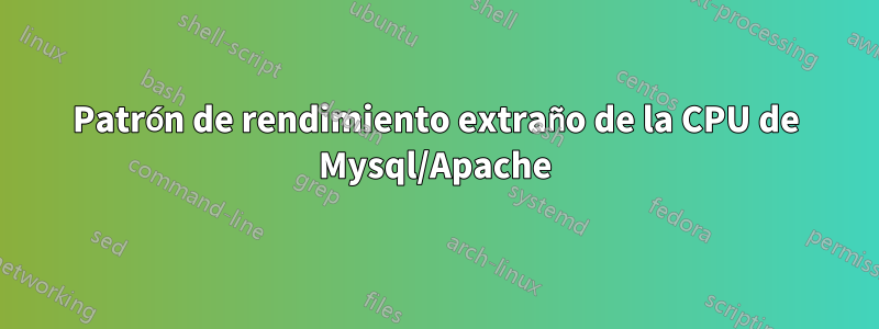 Patrón de rendimiento extraño de la CPU de Mysql/Apache