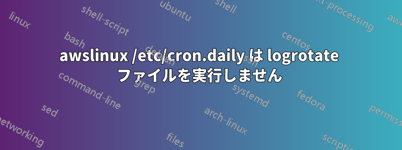 awslinux /etc/cron.daily は logrotate ファイルを実行しません