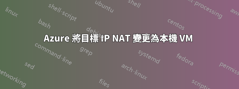 Azure 將目標 IP NAT 變更為本機 VM