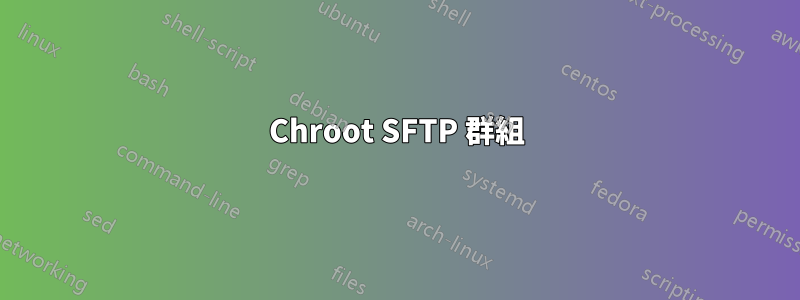 Chroot SFTP 群組