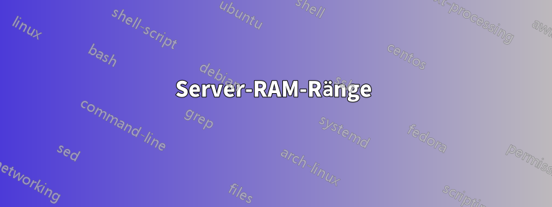 Server-RAM-Ränge