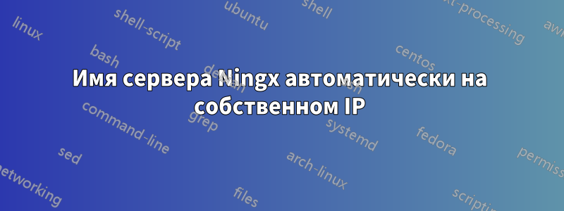 Имя сервера Ningx автоматически на собственном IP