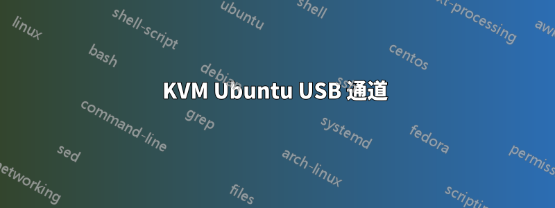 KVM Ubuntu USB 通道