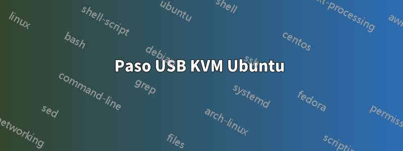 Paso USB KVM Ubuntu