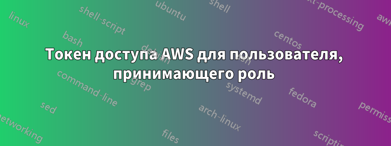 Токен доступа AWS для пользователя, принимающего роль