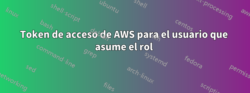 Token de acceso de AWS para el usuario que asume el rol