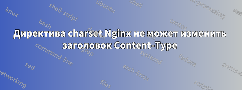 Директива charset Nginx не может изменить заголовок Content-Type