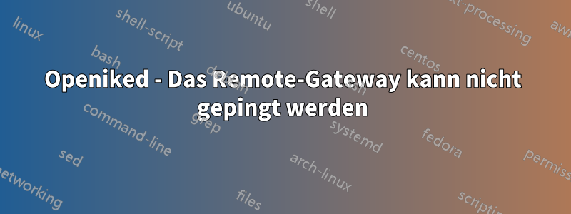 Openiked - Das Remote-Gateway kann nicht gepingt werden