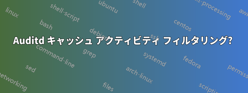 Auditd キャッシュ アクティビティ フィルタリング?