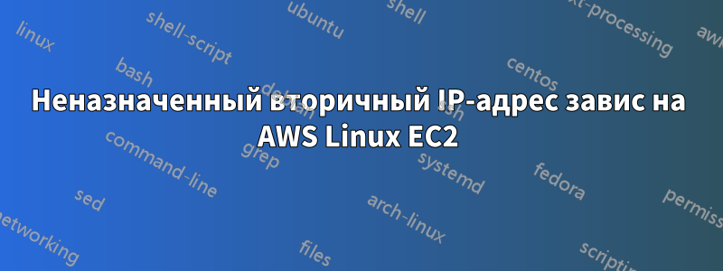 Неназначенный вторичный IP-адрес завис на AWS Linux EC2