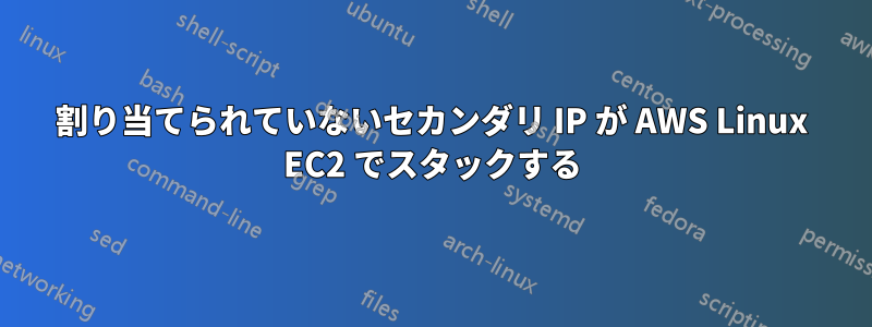 割り当てられていないセカンダリ IP が AWS Linux EC2 でスタックする