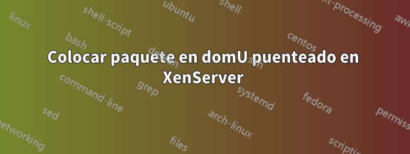 Colocar paquete en domU puenteado en XenServer