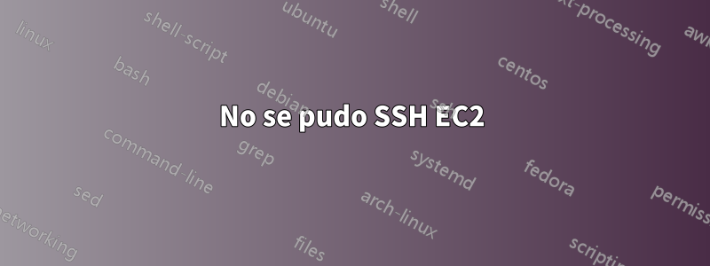 No se pudo SSH EC2