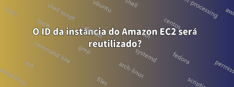 O ID da instância do Amazon EC2 será reutilizado? 