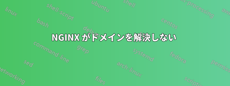 NGINX がドメインを解決しない