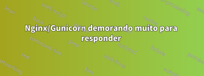 Nginx/Gunicorn demorando muito para responder