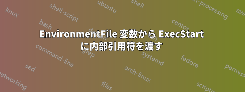 EnvironmentFile 変数から ExecStart に内部引用符を渡す