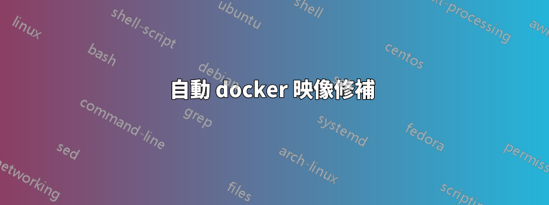 自動 docker 映像修補