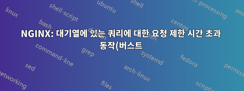 NGINX: 대기열에 있는 쿼리에 대한 요청 제한 시간 초과 동작(버스트)